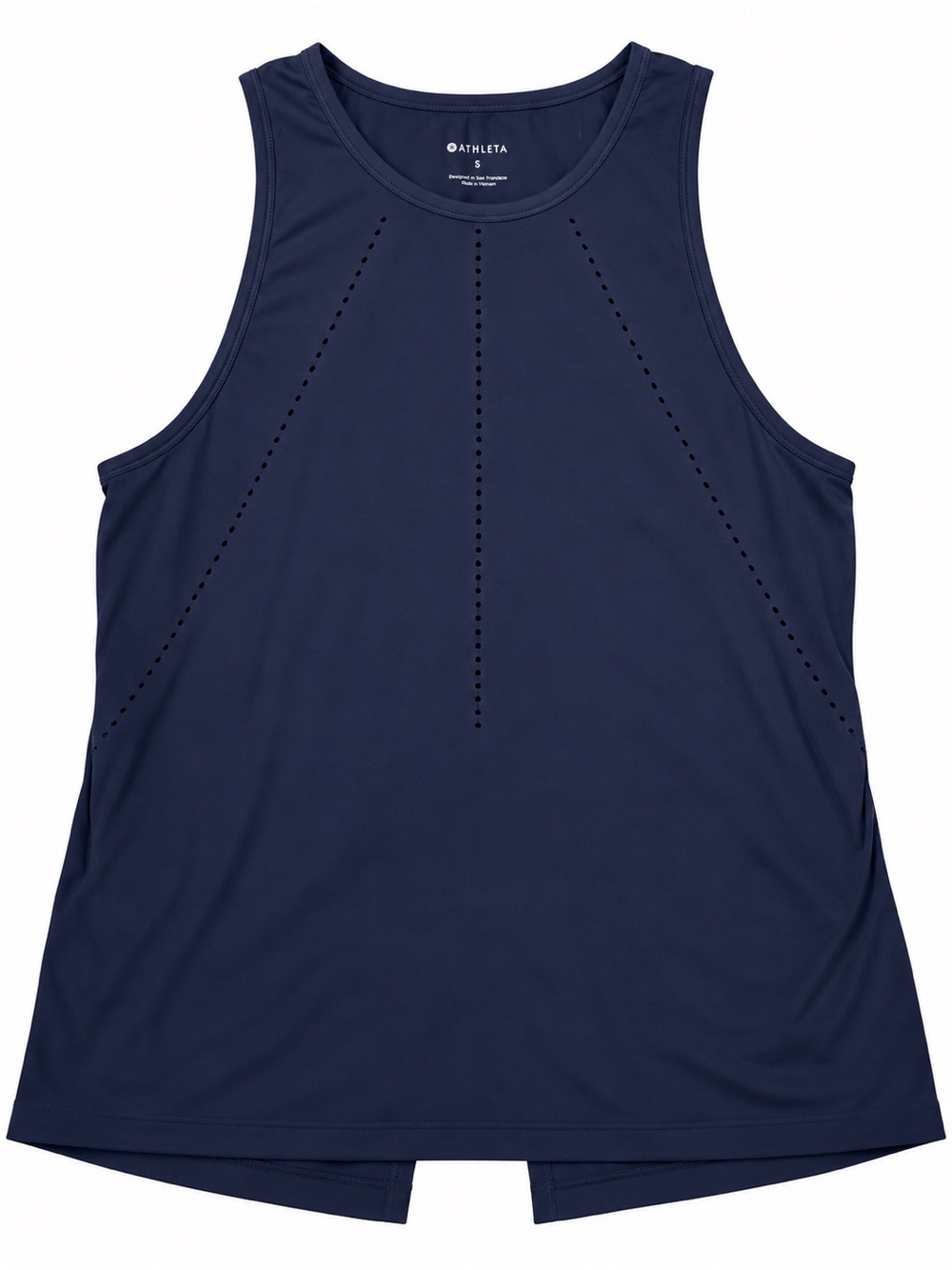 Athleta Navy Performance Tank Top Size S Retail $49.00